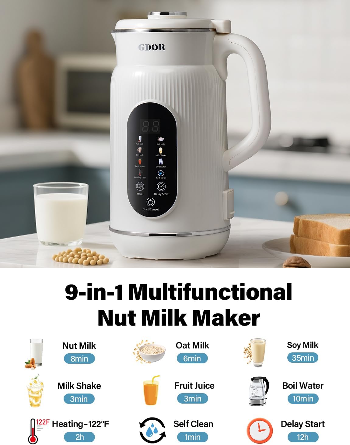 Máquina Inteligente 9 em 1 par - Soy Milk Maker avaliação e preço